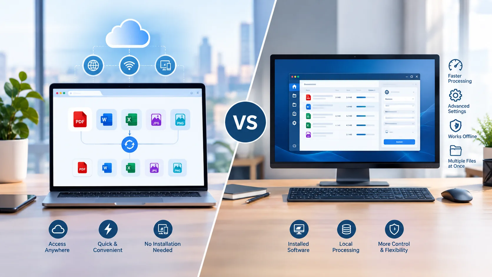 Online File Conversion vs Desktop Software